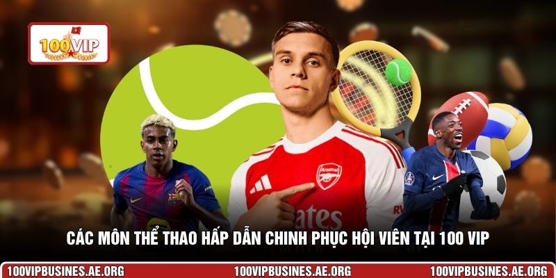 Các môn thể thao hấp dẫn chinh phục hội viên tại 100 VIP